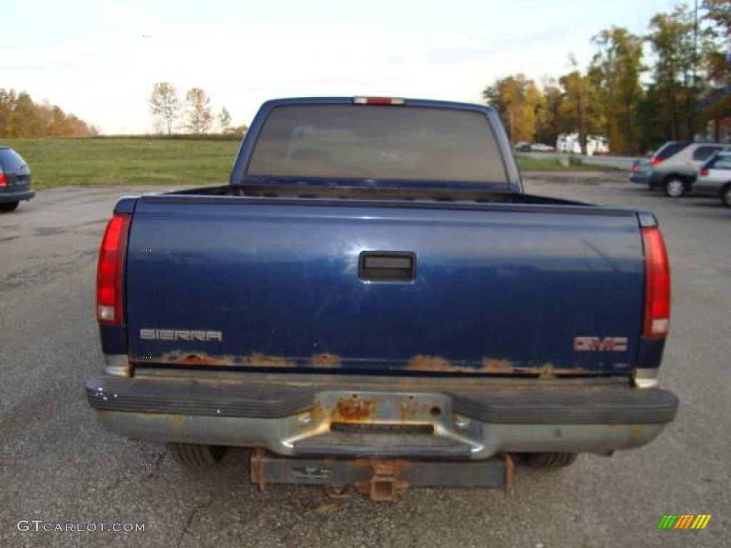 1998 Sierra 2500 SLE Extended Cab - Indigo Blue Metallic / Navy photo #5