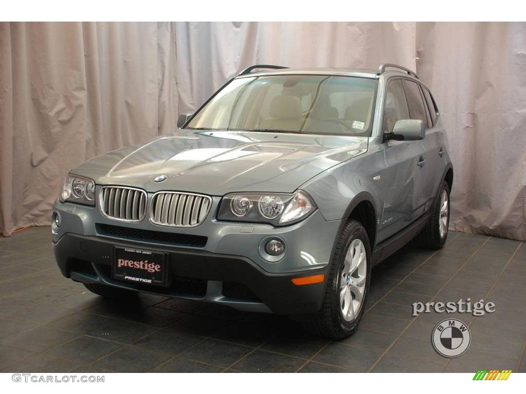 2009 X3 xDrive30i - Mineral Green Metallic / Sand Beige photo #1