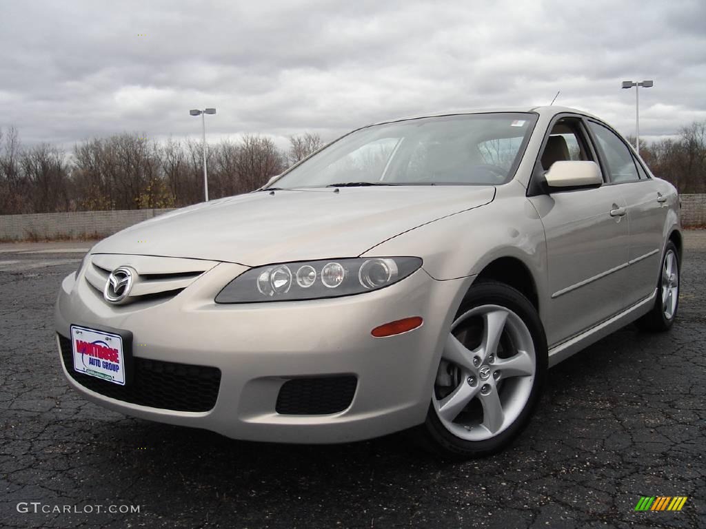 2008 MAZDA6 i Sport Sedan - Smokestone / Beige photo #1