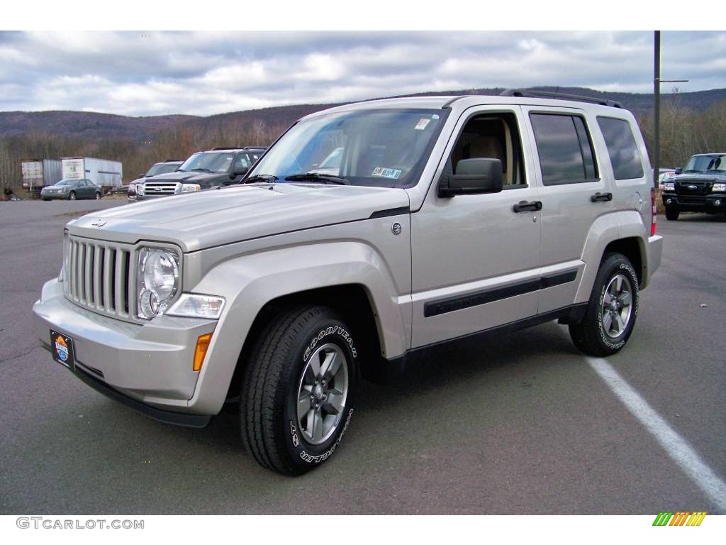 2008 Liberty Sport 4x4 - Light Graystone Pearl / Pastel Pebble Beige photo #1