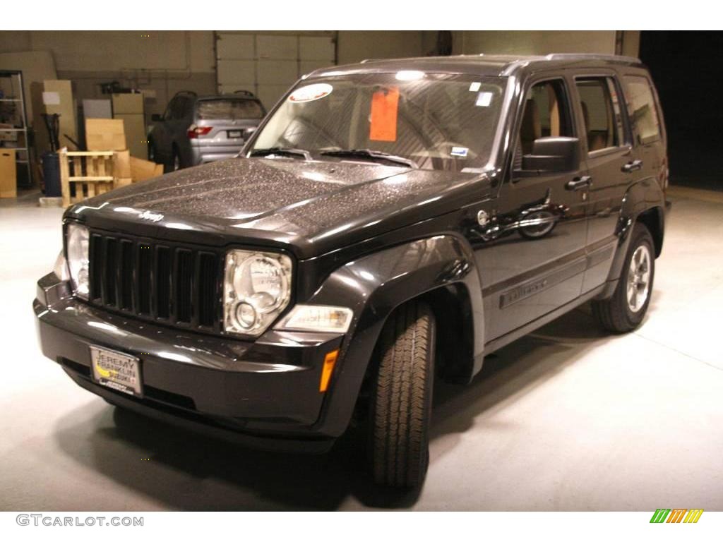 2008 Liberty Sport 4x4 - Jeep Green Metallic / Pastel Slate Gray photo #28