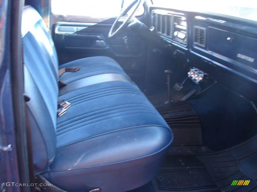 1979 F250 Custom Regular Cab - Dark Blue Metallic / Blue photo #47