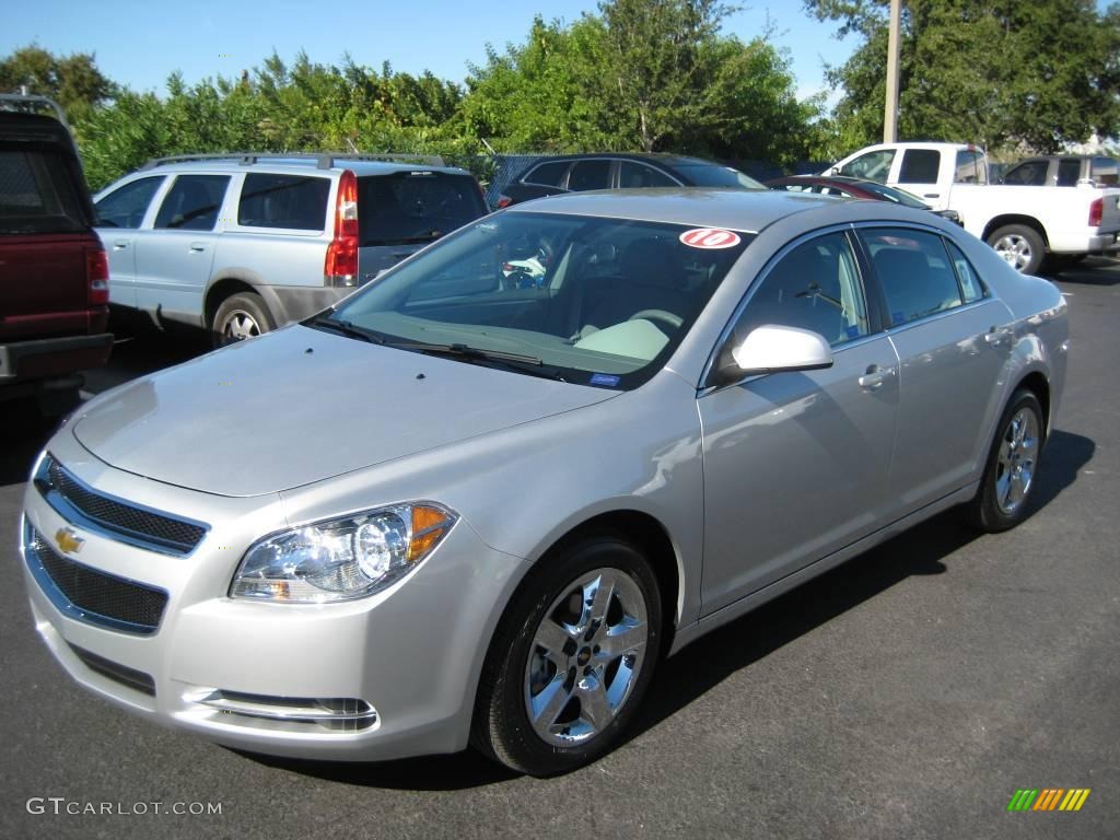 2010 Malibu LT Sedan - Silver Ice Metallic / Titanium photo #1