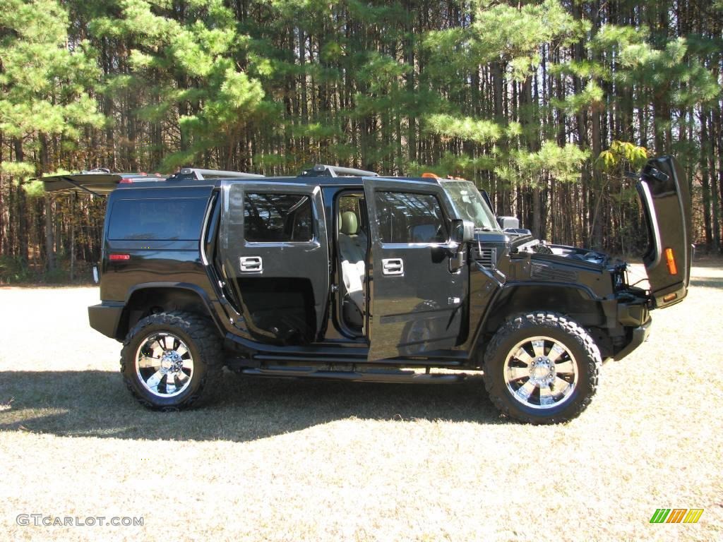 2005 H2 SUV - Black / Wheat photo #10