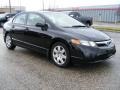 2008 Nighthawk Black Pearl Honda Civic LX Sedan  photo #1