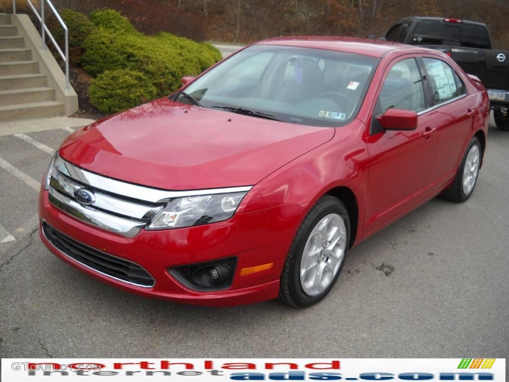 2010 Fusion SE - Sangria Red Metallic / Medium Light Stone photo #2