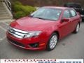 2010 Sangria Red Metallic Ford Fusion SE  photo #2