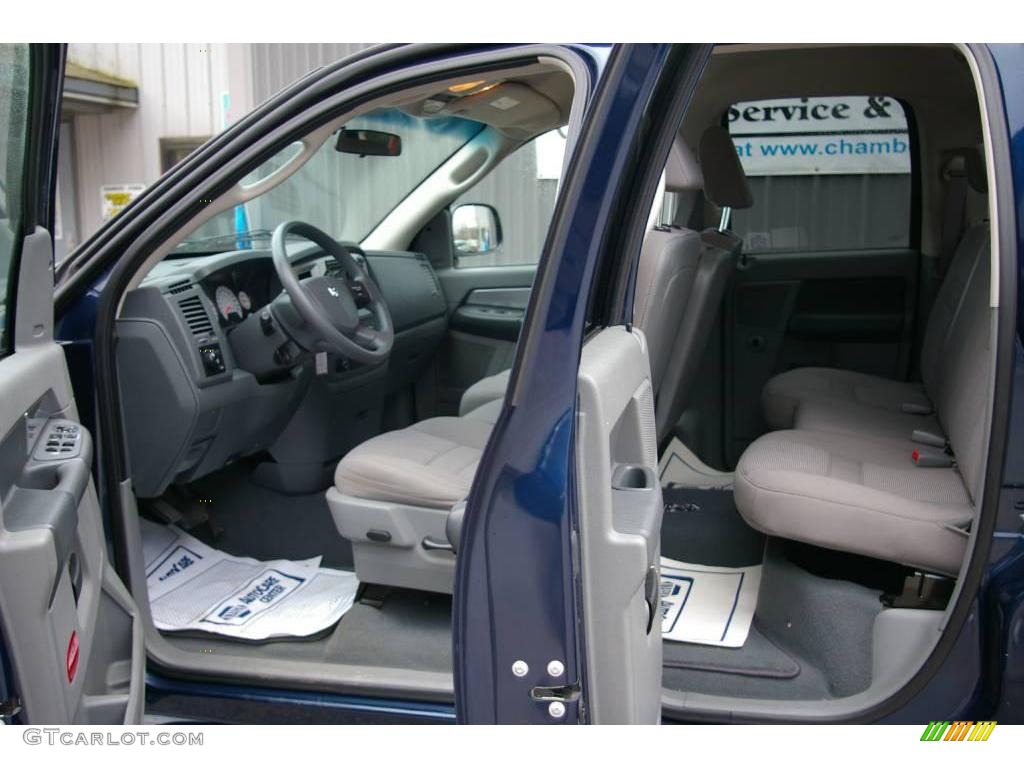 2008 Ram 1500 Laramie Quad Cab 4x4 - Patriot Blue Pearl / Medium Slate Gray photo #10