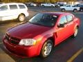 2010 Inferno Red Crystal Pearl Dodge Avenger SXT  photo #2