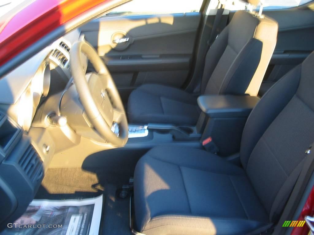 2010 Avenger SXT - Inferno Red Crystal Pearl / Dark Slate Gray photo #6