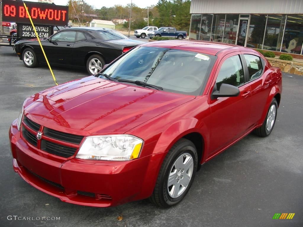2010 Avenger SXT - Inferno Red Crystal Pearl / Dark Slate Gray photo #13