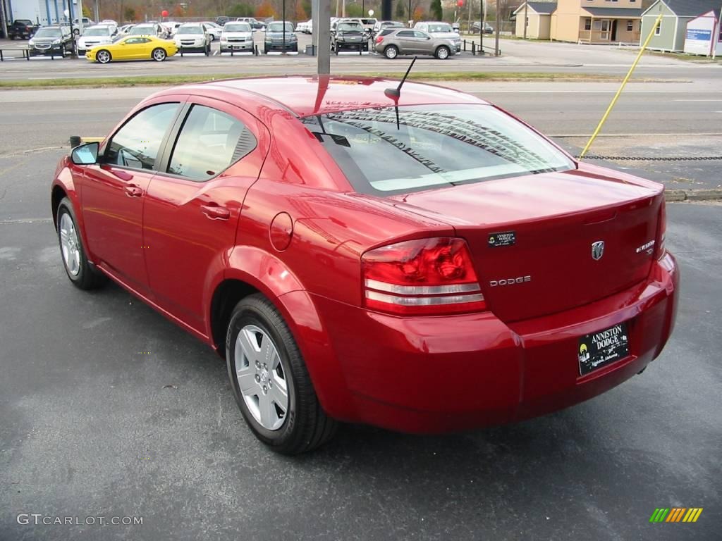 2010 Avenger SXT - Inferno Red Crystal Pearl / Dark Slate Gray photo #16