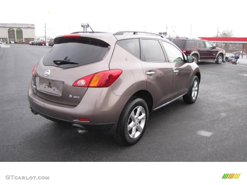 2009 Murano S AWD - Tinted Bronze Metallic / Beige photo #6