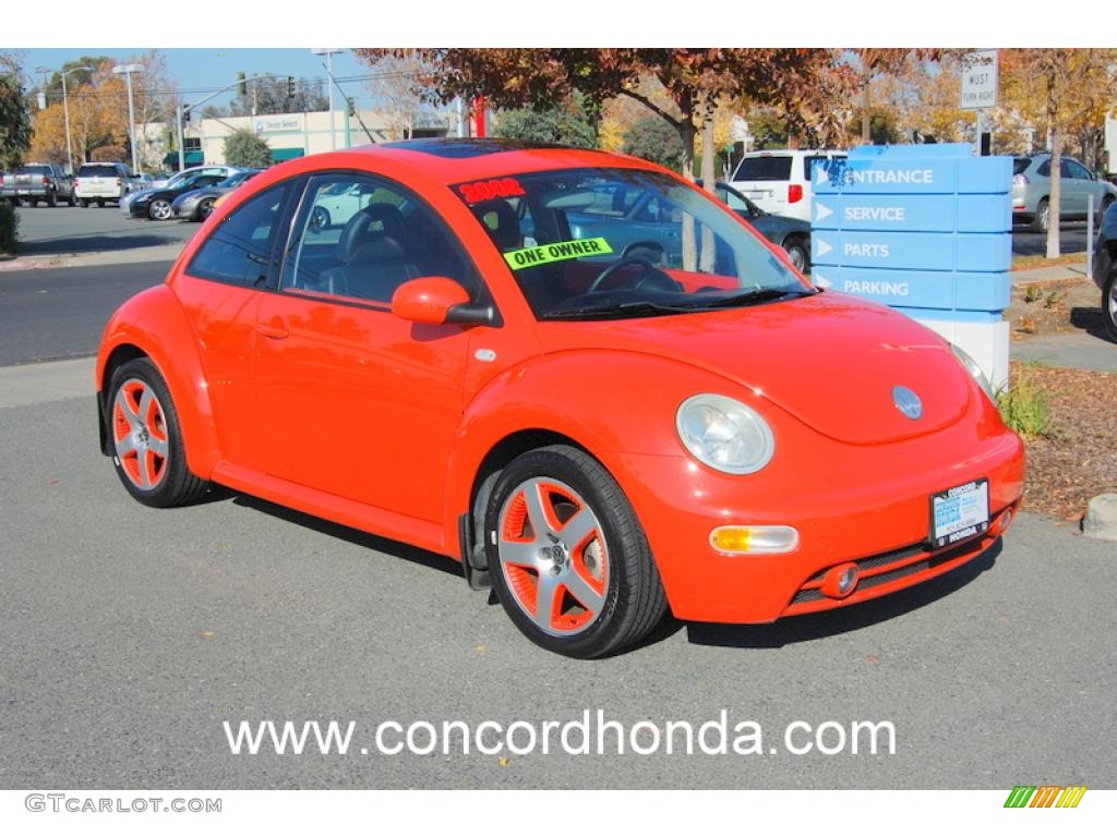 2002 New Beetle Special Edition Snap Orange Color Concept Coupe - Snap Orange / Black/Orange photo #1