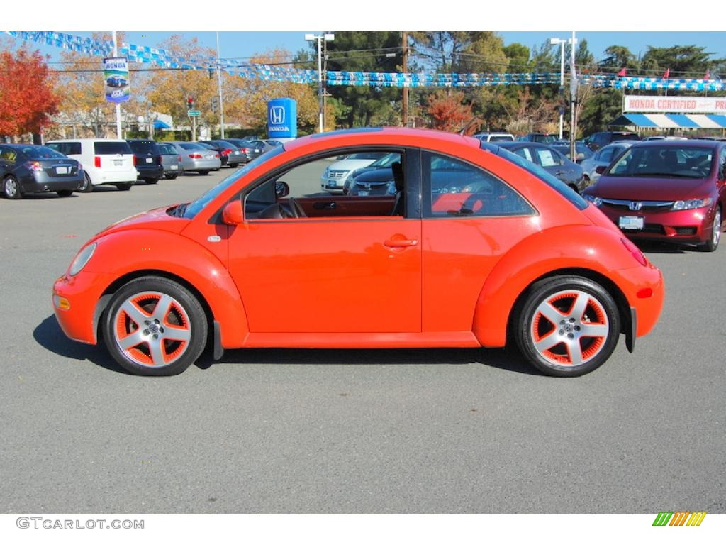 2002 New Beetle Special Edition Snap Orange Color Concept Coupe - Snap Orange / Black/Orange photo #6