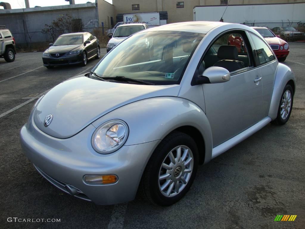 2004 New Beetle GLS TDI Coupe - Reflex Silver Metallic / Gray photo #1