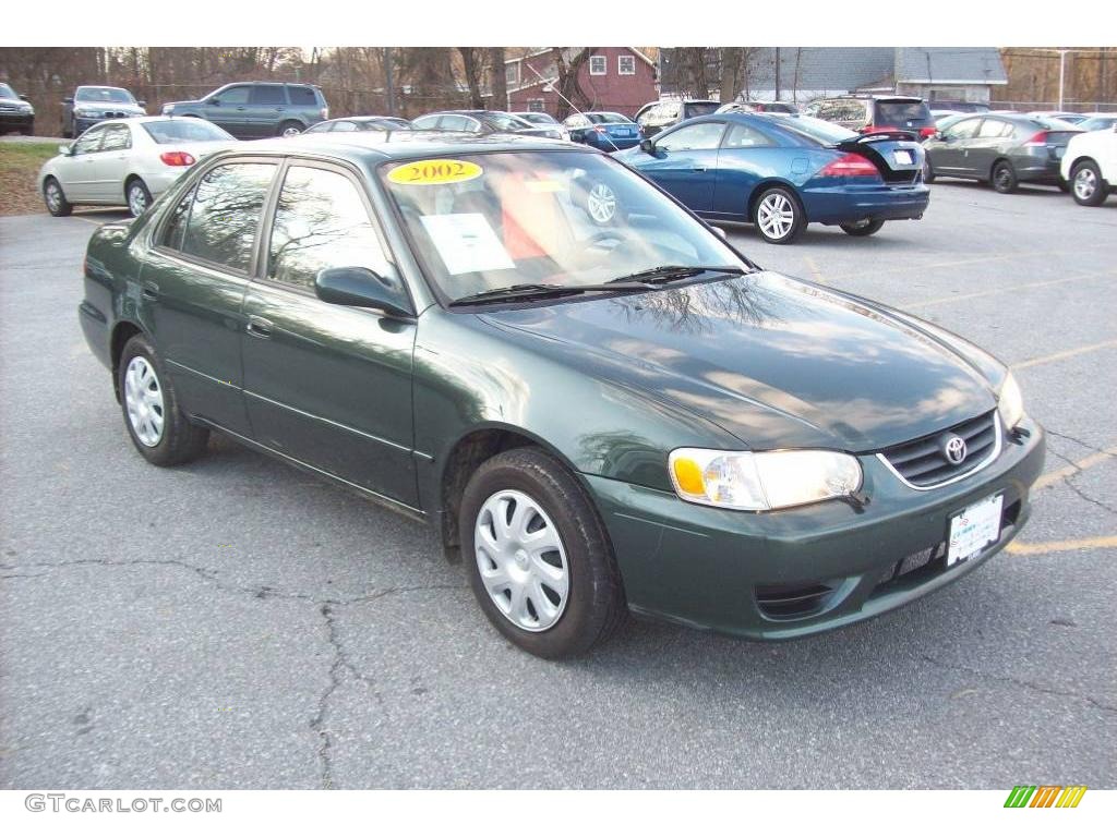 2002 Corolla LE - Woodland Pearl / Pebble Beige photo #1