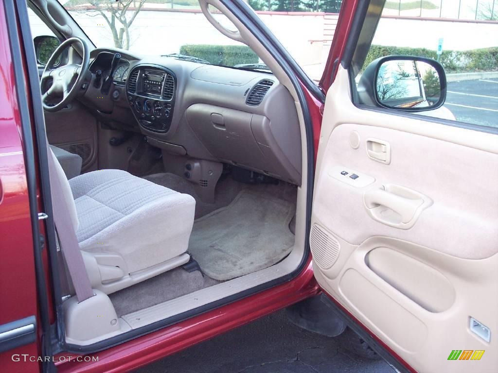 2001 Tundra SR5 TRD Extended Cab 4x4 - Sunfire Red Pearl / Oak photo #27