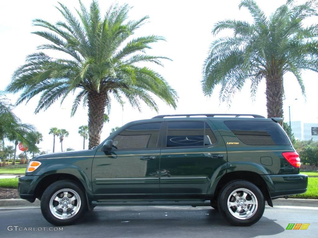 2002 Sequoia Limited - Imperial Jade Green Mica / Oak photo #1