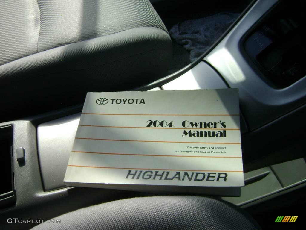 2004 Highlander V6 4WD - Indigo Ink Pearl / Ash photo #14