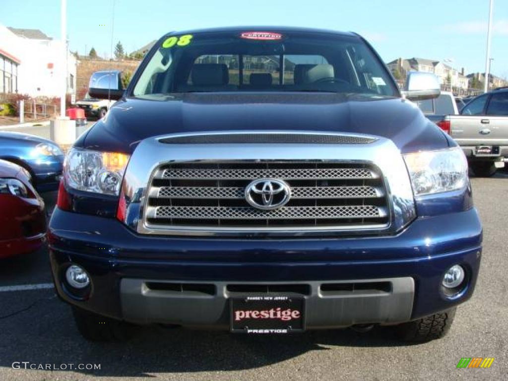 2008 Tundra Limited Double Cab 4x4 - Nautical Blue Metallic / Graphite Gray photo #2