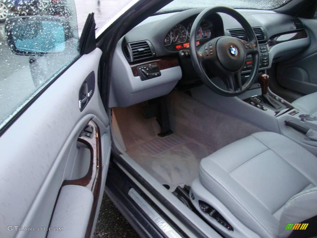 2003 3 Series 330i Convertible - Steel Blue Metallic / Grey photo #12