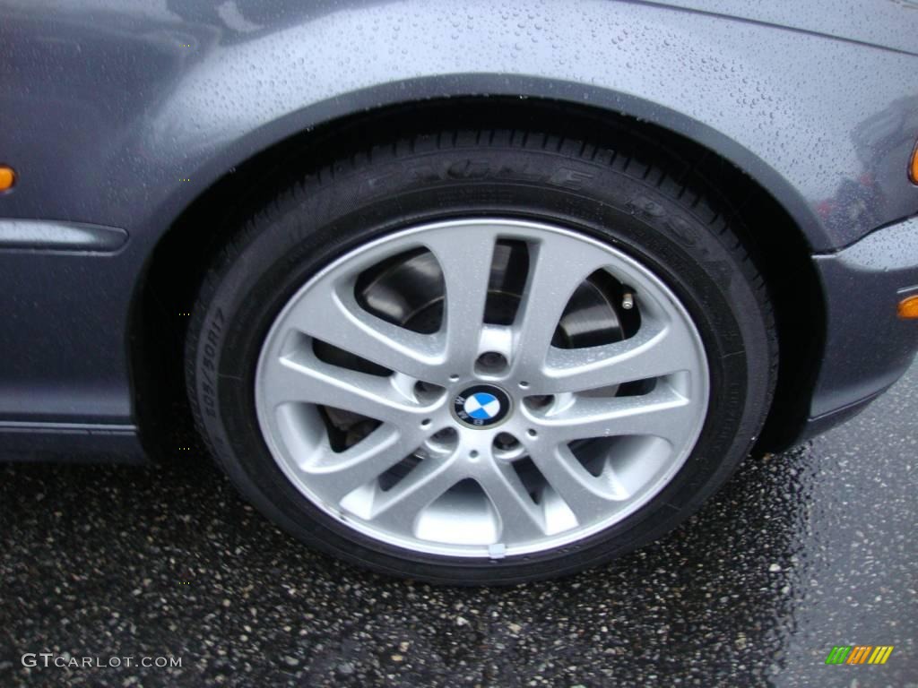 2003 3 Series 330i Convertible - Steel Blue Metallic / Grey photo #22