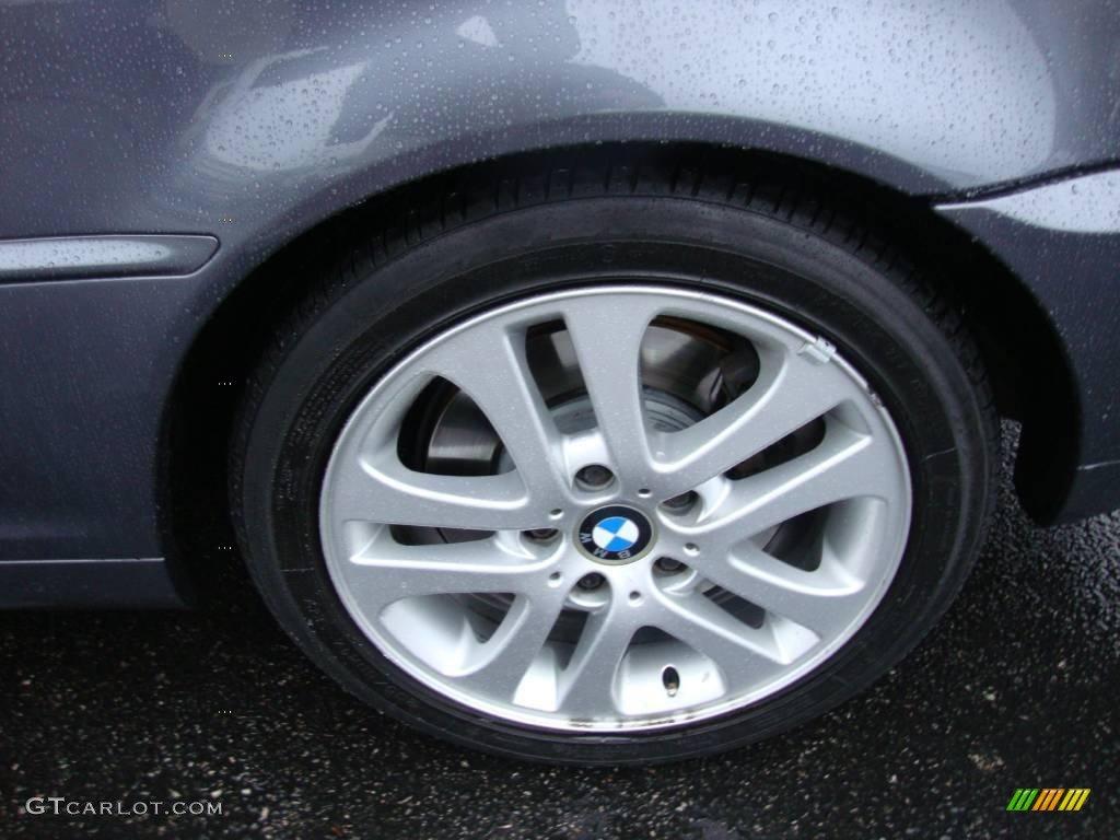 2003 3 Series 330i Convertible - Steel Blue Metallic / Grey photo #24