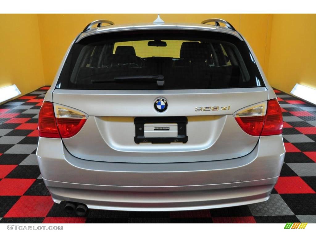 2007 3 Series 328xi Wagon - Titanium Silver Metallic / Black photo #5