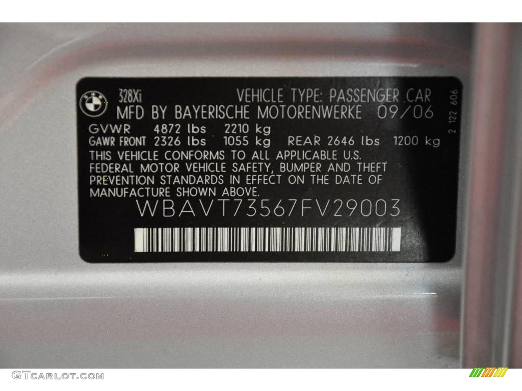 2007 3 Series 328xi Wagon - Titanium Silver Metallic / Black photo #12