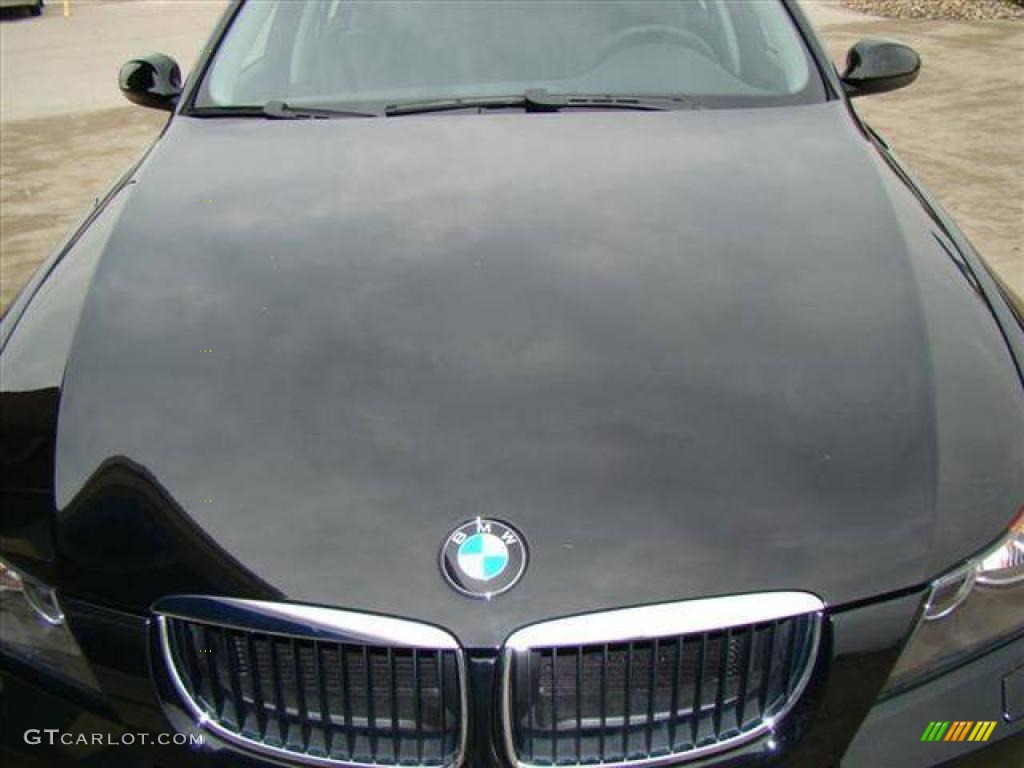 2008 3 Series 328xi Sedan - Jet Black / Black photo #2