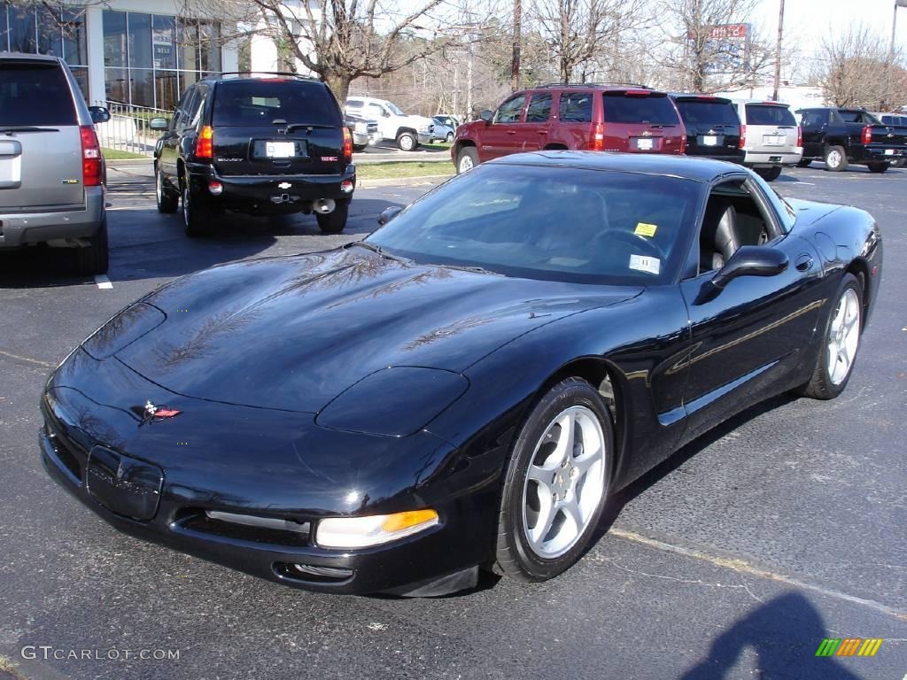 2002 Corvette Coupe - Black / Black photo #1