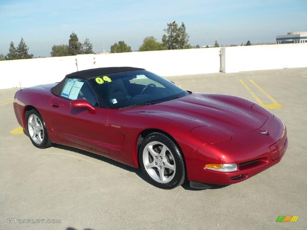 2004 Corvette Convertible - Magnetic Red Metallic / Light Gray photo #1