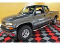 2000 Charcoal Gray Metallic Chevrolet Silverado 1500 LS Extended Cab 4x4  photo #3