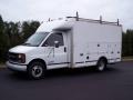 White 2001 Chevrolet Express 3500 Cargo Van