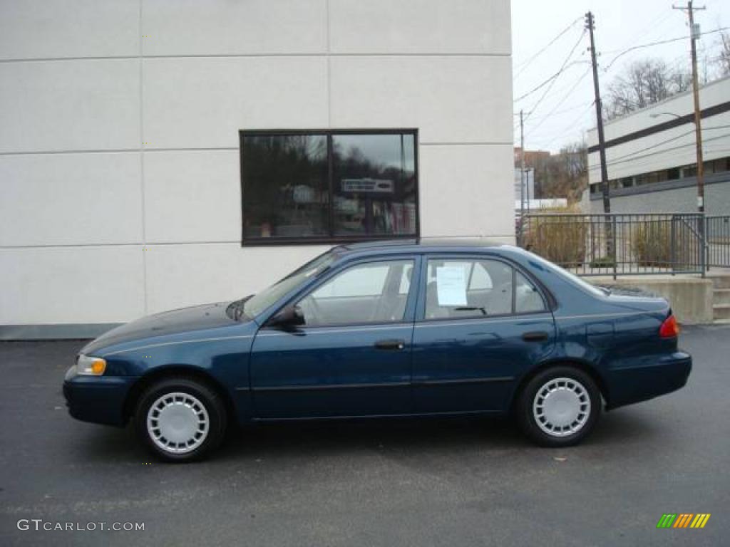 1998 Corolla CE - Dark Blue Pearl / Beige photo #1