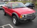 1995 Victory Red Chevrolet S10 LS Extended Cab 4x4  photo #16