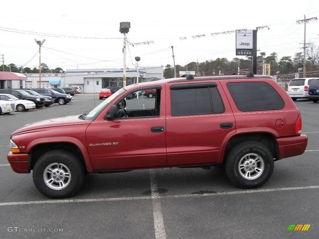 1998 Durango SLT 4x4 - Chili Pepper Red / Gray photo #3