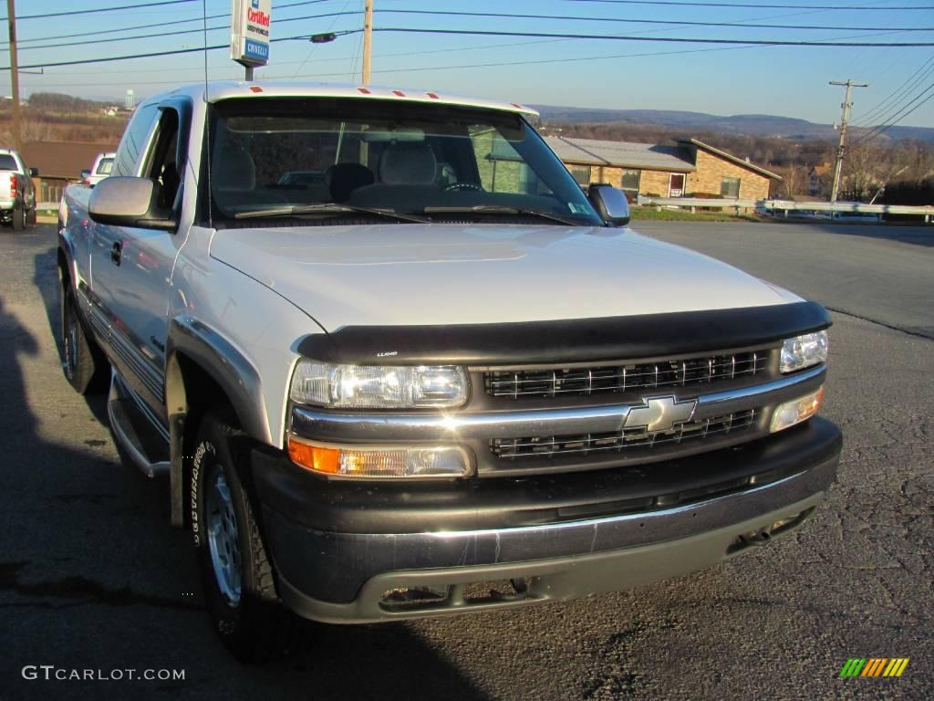 2000 Silverado 1500 Z71 Extended Cab 4x4 - Summit White / Graphite photo #13