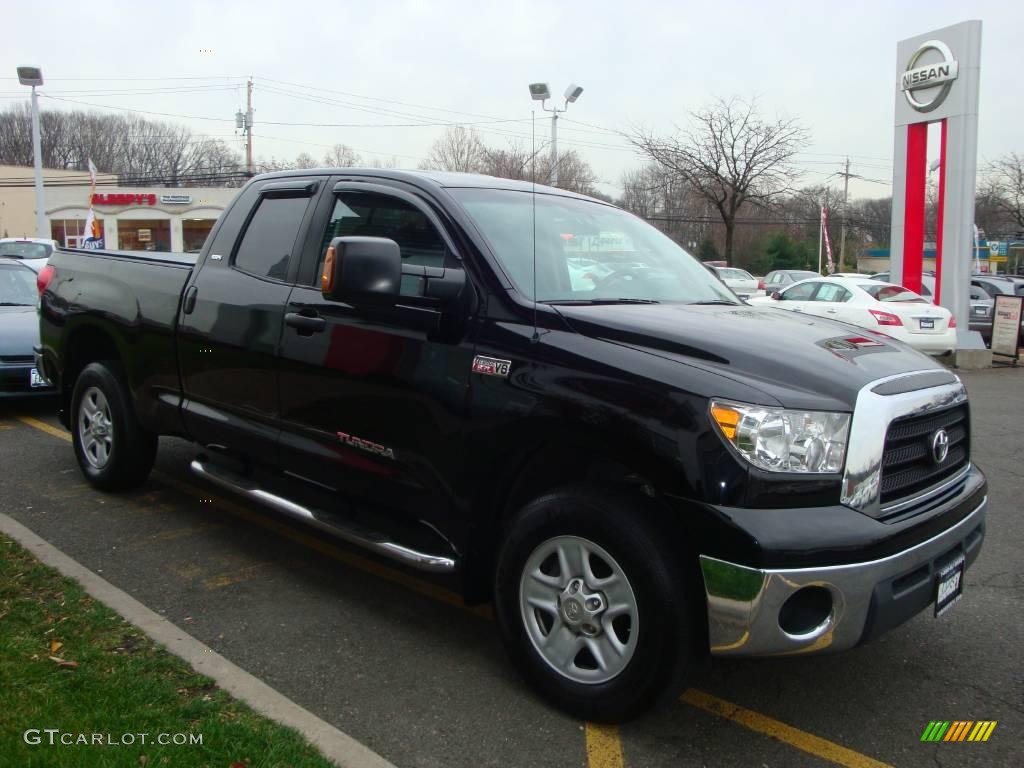 2007 Tundra SR5 Double Cab 4x4 - Black / Graphite Gray photo #14