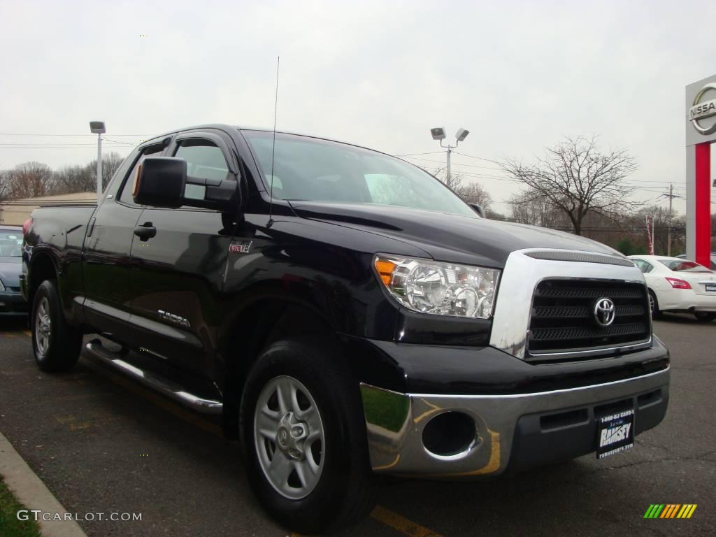 2007 Tundra SR5 Double Cab 4x4 - Black / Graphite Gray photo #15