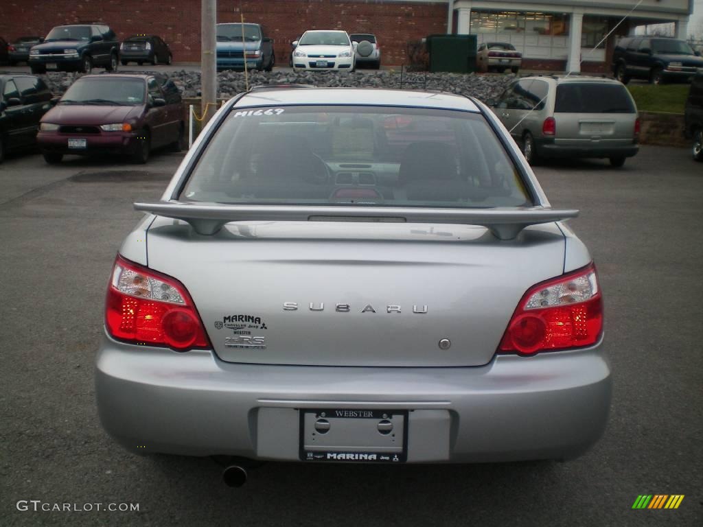 2005 Impreza 2.5 RS Sedan - Platinum Silver Metallic / Black photo #9