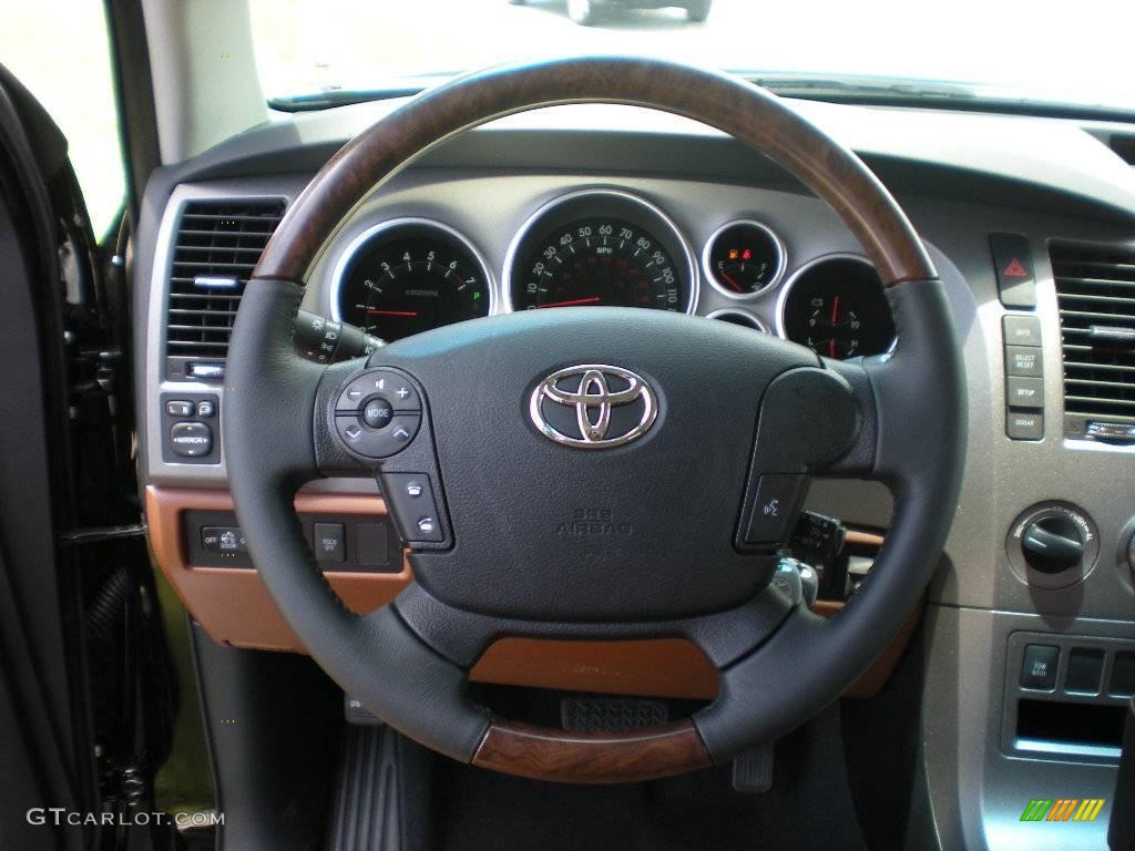 2010 Tundra Platinum CrewMax 4x4 - Black / Red Rock photo #36