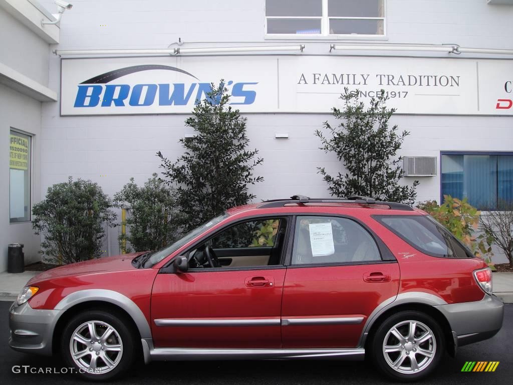 Garnet Red Pearl Subaru Impreza