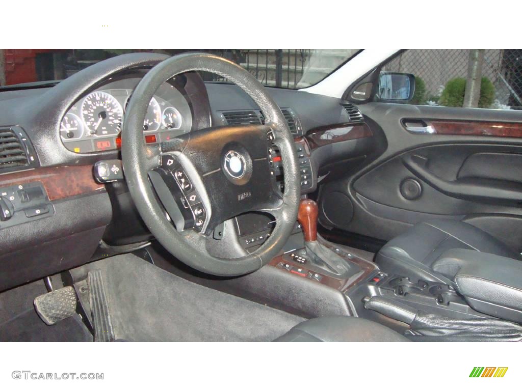 2002 3 Series 330i Sedan - Titanium Silver Metallic / Black photo #8