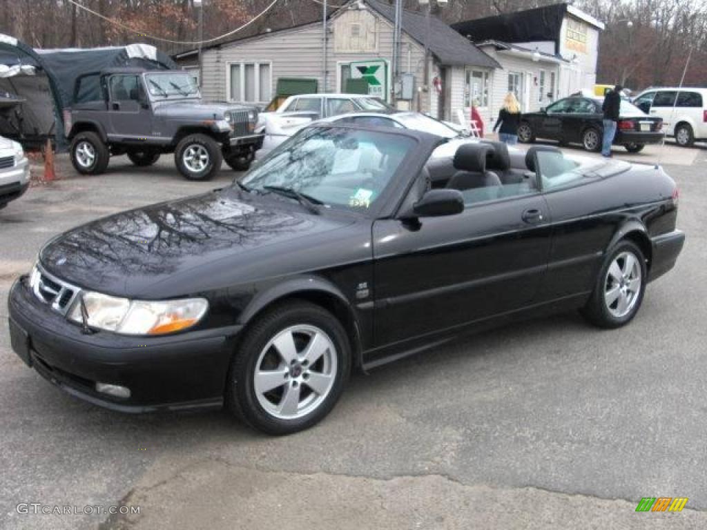2003 9-3 SE Convertible - Black / Charcoal Grey photo #11