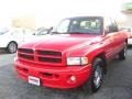 1999 Flame Red Dodge Ram 1500 Sport Extended Cab  photo #1