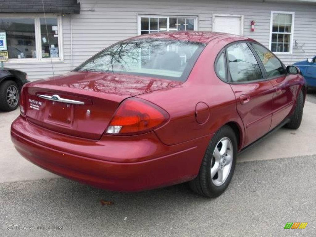 2000 Taurus SES - Toreador Red Metallic / Medium Parchment photo #5