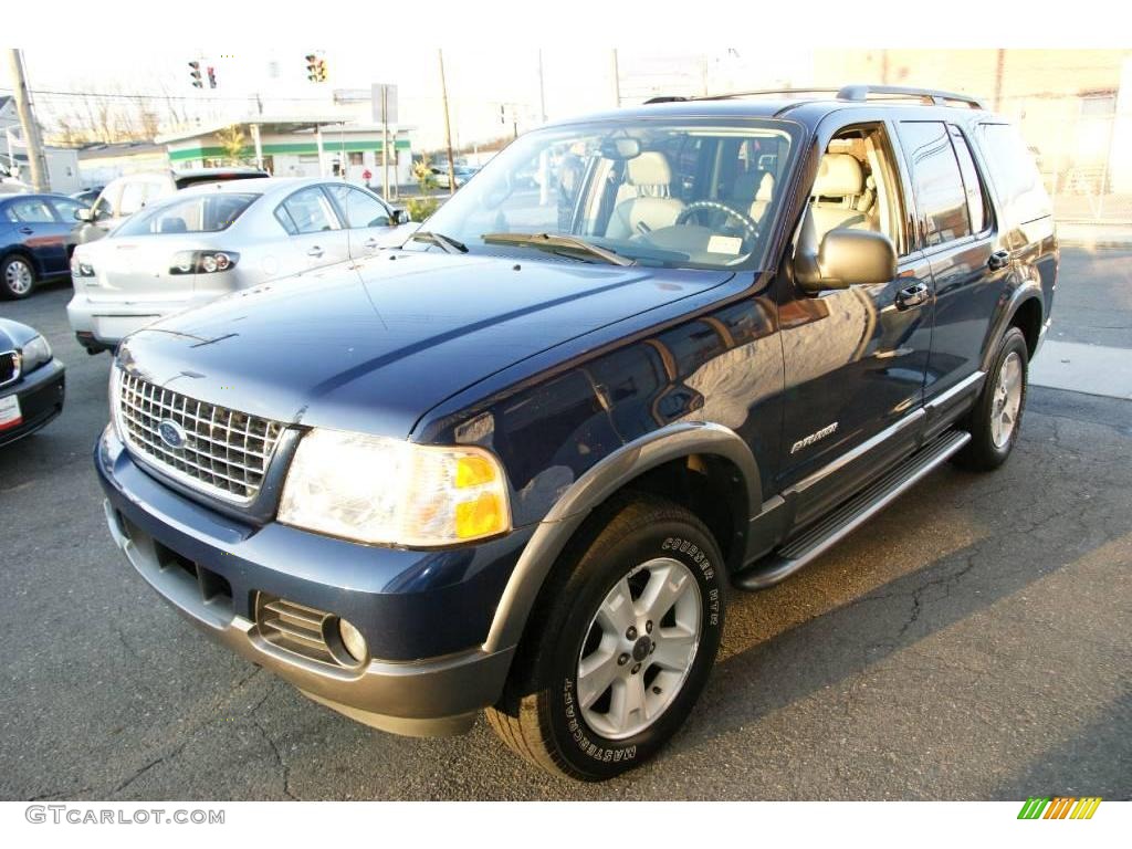 2004 Explorer XLT 4x4 - Dark Blue Pearl Metallic / Graphite photo #1