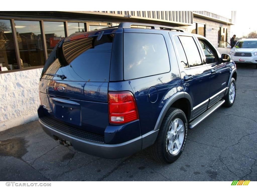 2004 Explorer XLT 4x4 - Dark Blue Pearl Metallic / Graphite photo #4